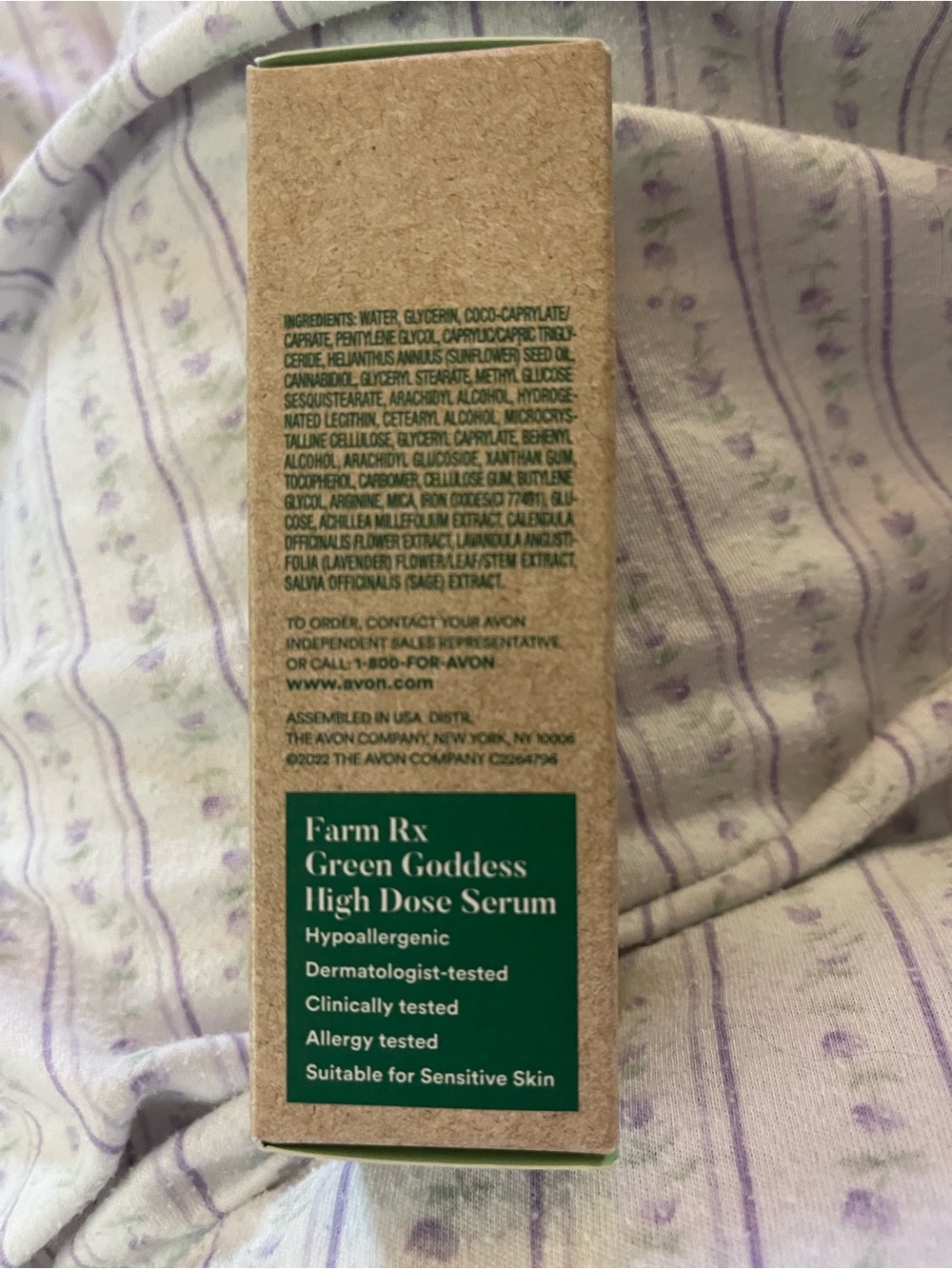 Avon Green Goddess Serum — Green and Kraft Brown - Picture 2 of 2